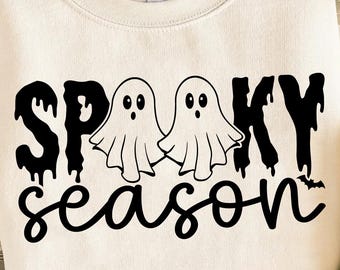 SVG de fantasma de temporada espeluznante, diseño de camiseta de Halloween (descarga digital)