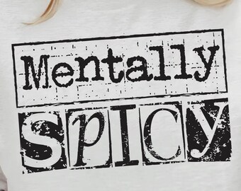 Psychisch würzige sarkastische Typografie SVG - Lustiger digitaler Download