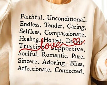 Love Words SVG, Valentine's Day PNG, Heart Svg (Digital Download)