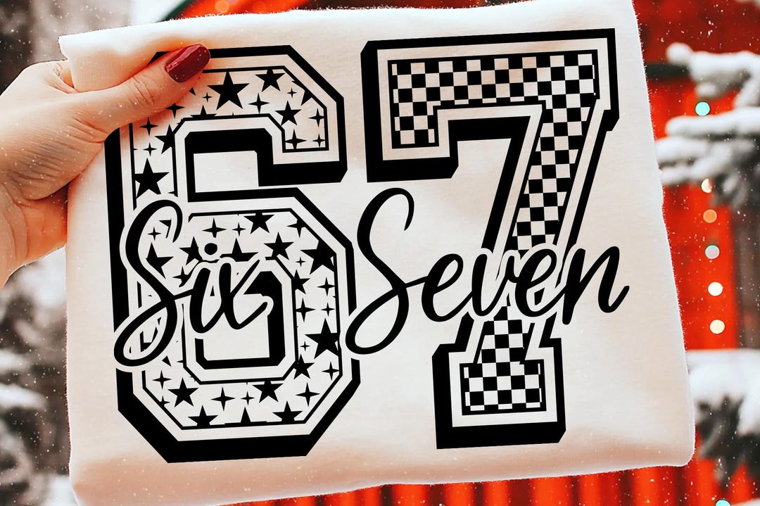 Funny Six Seven Meme SVG, Trendy Viral Design (digital Download) - Etsy
