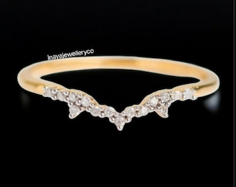 Aliança de casamento em filigrana de moissanita, ouro rosa, diamante, curva, estilo art déco com folhas, alianças combinando, aliança vintage de compromisso para mulheres.