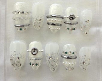 Armband handgemaakte pers op de nagels
