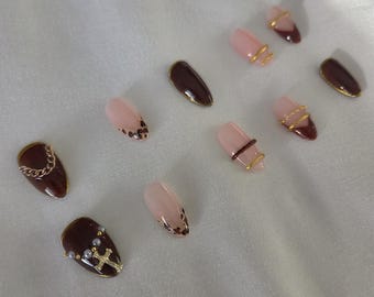 Armband handgemaakte pers op de nagels