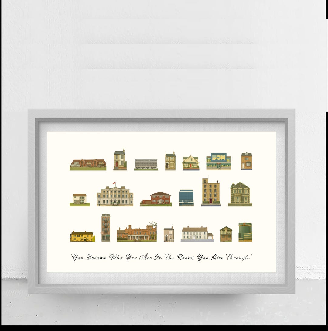 Personalised Building Poster – Custom House Print | “you Become Who You ...