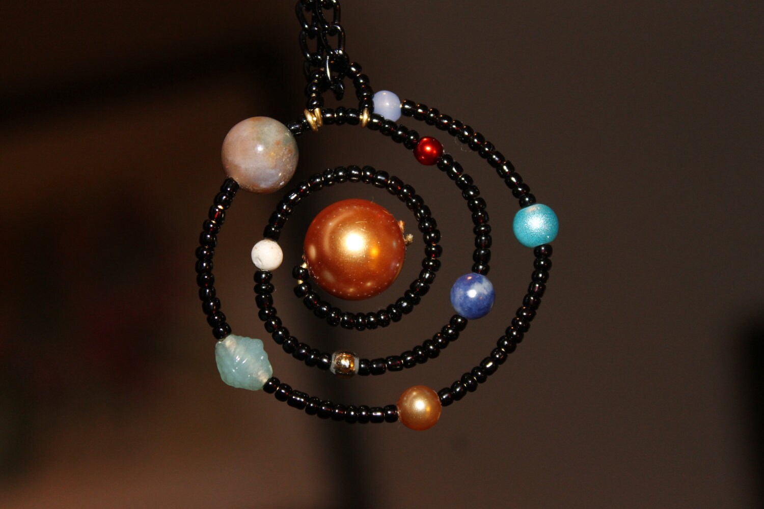 Solar System Necklace Etsy