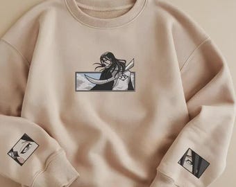 Anime Spirit Shinigami Embroidered Hoodie – Manga Fan Gift