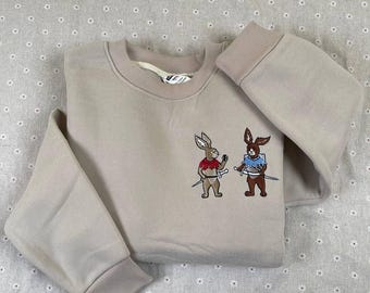 Embroidered Rabbit Hoodie: Kingdom Come Deliverance Inspired Sweatshirt