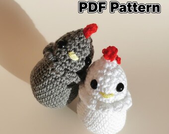 Oster Huhn Häkelanleitung | Einfacher Amigurumi Henne Schlüsselanhänger (PDF)
