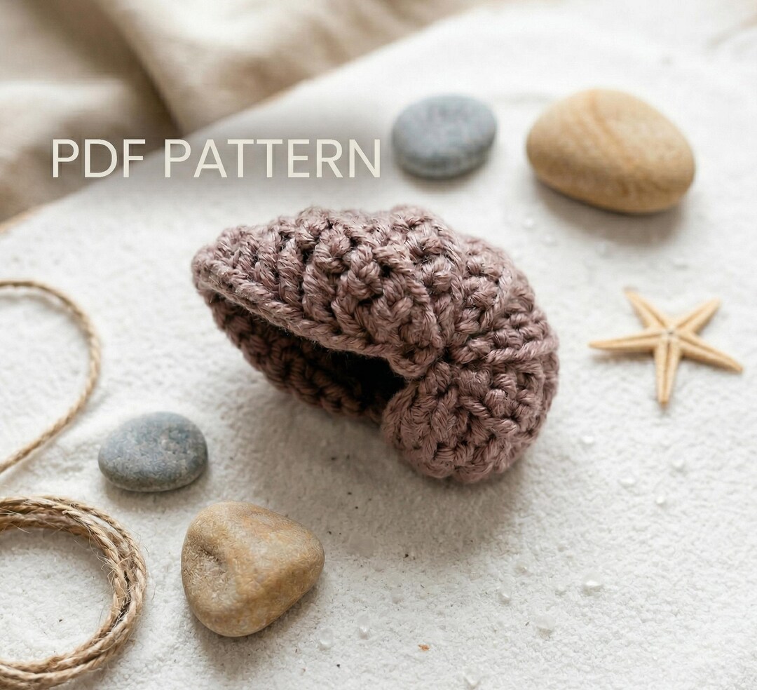 Shell Pattern Crochet Case Crochet Shell Pattern|sea Shell Keychain Tutorial|beach Accessory ...