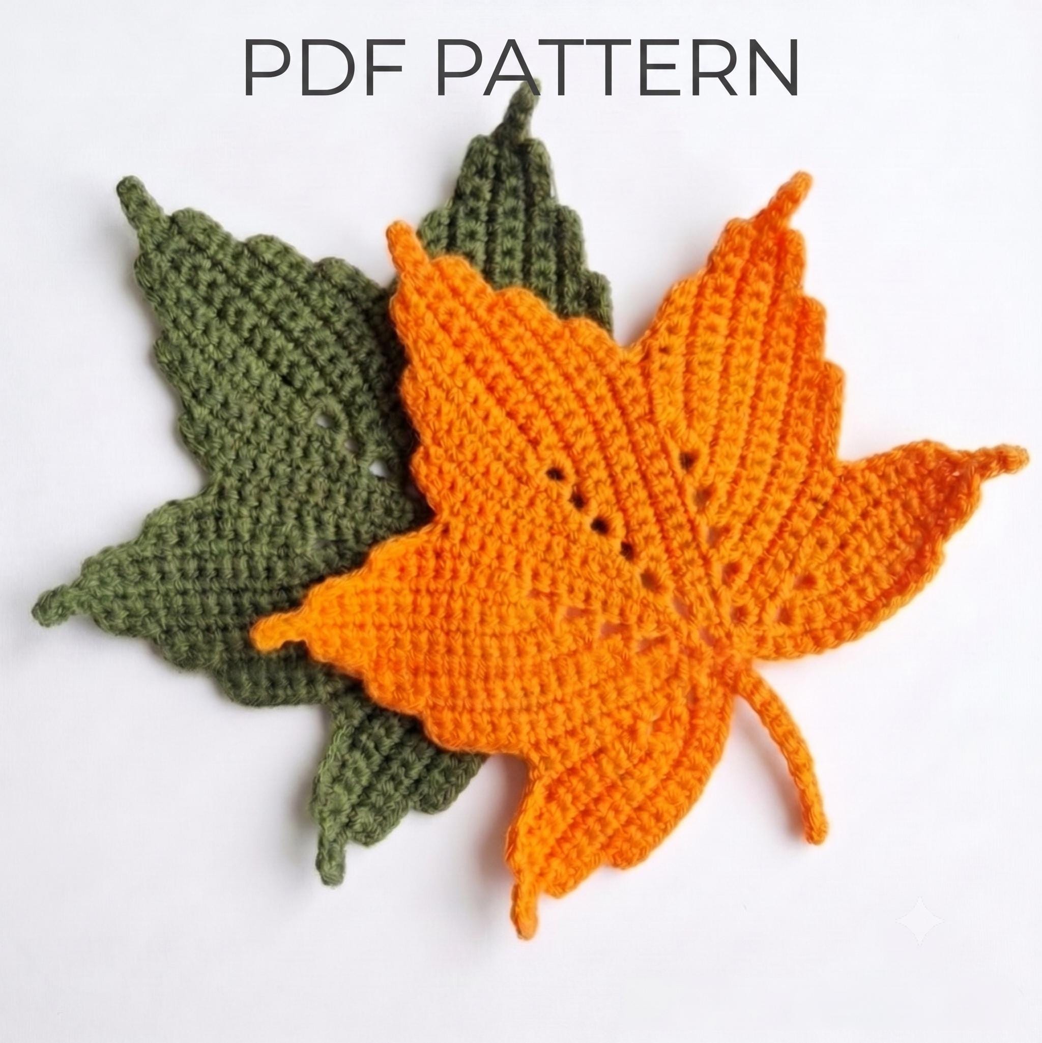 40 Maple Leaf Crochet Patterns for Autumn Decor, Gifts, and Cozy Home Accents 11 Crochet Maple Leaf