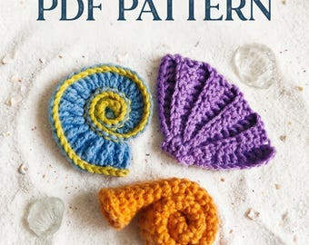 Häkelanleitung Muscheln PDF | Anfänger Beach Decor Tutorial (Digitaler Download)