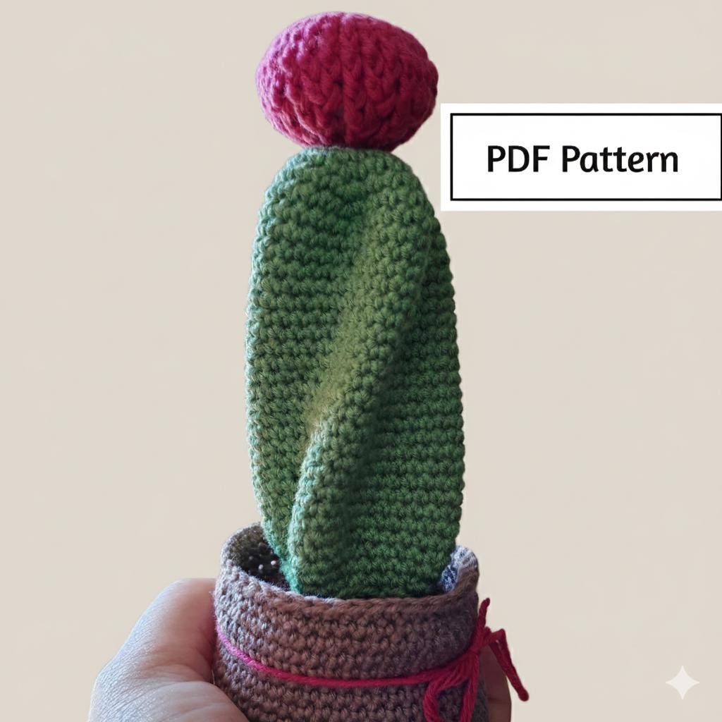 39 Free and Paid Crochet Cactus Patterns You’ll Want To Try 30 Twisted Cactus Crochet Pattern Amigurumi Succulent DIY