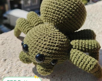 Spinne Häkelanleitung | Halloween Plüschtier DIY, Spooky Amigurumi Tarantula Tutorial | PDF: Englisch