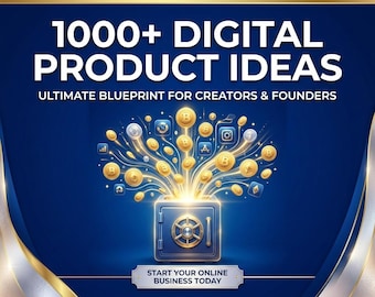 1000+ Digital Product Ideas for Creators and Entrepreneurs | Ultimate Passive Income Blueprint | Start Your Online Business with No-Code