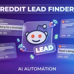 Reddit Lead Finder Automation - n8n Workflow (json) | AI Lead Generation Tool for Freelancers, Agencies & Job Seekers | Full PDF Setup Guide