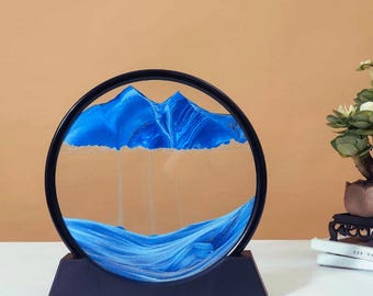 3D Sandscape Ruchomy Obraz Sztuki Piasku Okrągły Szkło