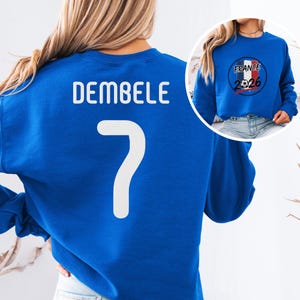 France Star Player Dembele #7 Shirt, Gift Soccer Sports Graphic Tee, World Tournament Sports Soccer Jersey Unisex T-Shirt image 3