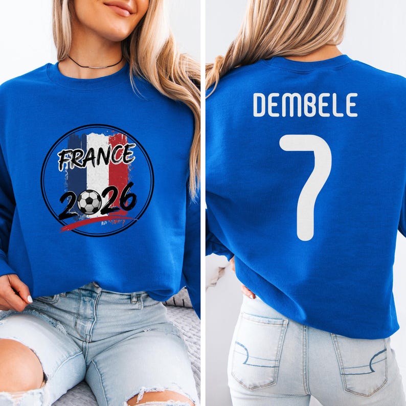 France Star Player Dembele #7 Shirt, Gift Soccer Sports Graphic Tee, World Tournament Sports Soccer Jersey Unisex T-Shirt image 1