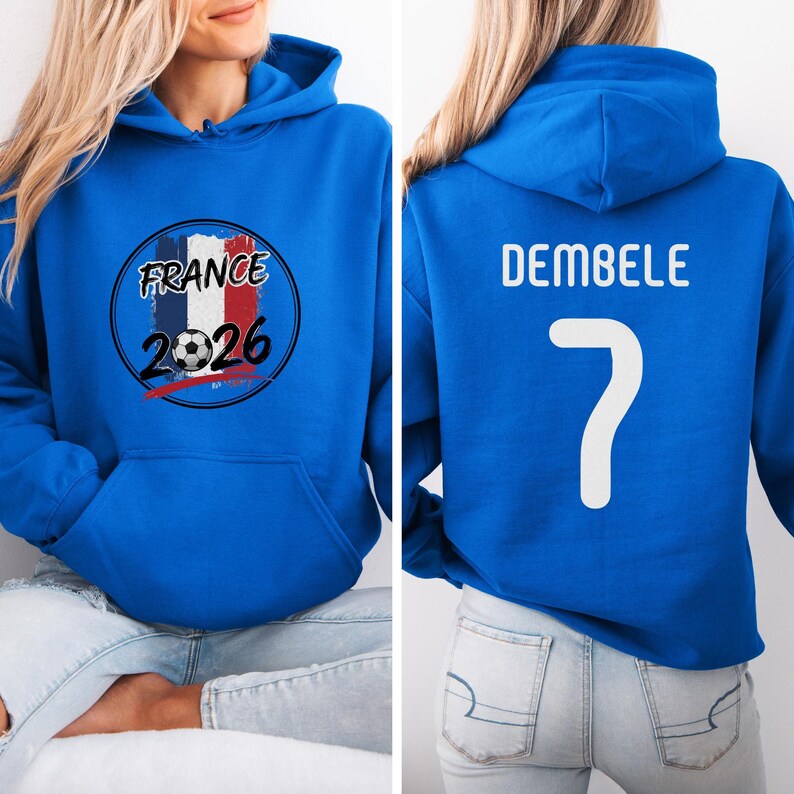France Star Player Dembele #7 Shirt, Gift Soccer Sports Graphic Tee, World Tournament Sports Soccer Jersey Unisex T-Shirt image 7