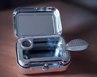 Mini cendrier de poche avec couvercle verrouillable - Cendrier de poche de voyage