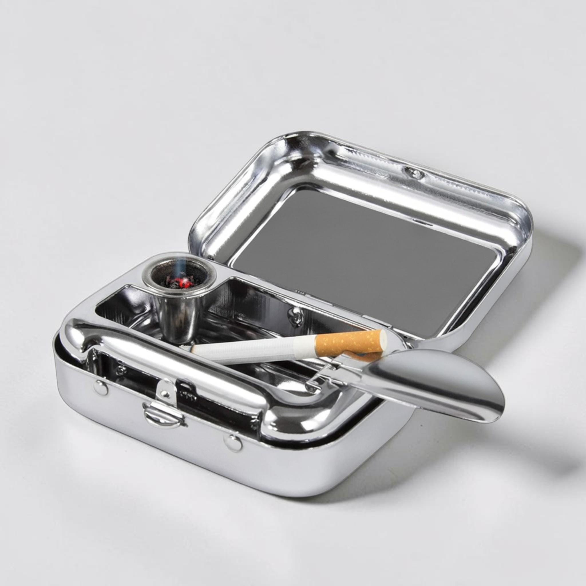 Mini Pocket Ashtray With Locking Lid – Travel Pocket Ash Case - Etsy
