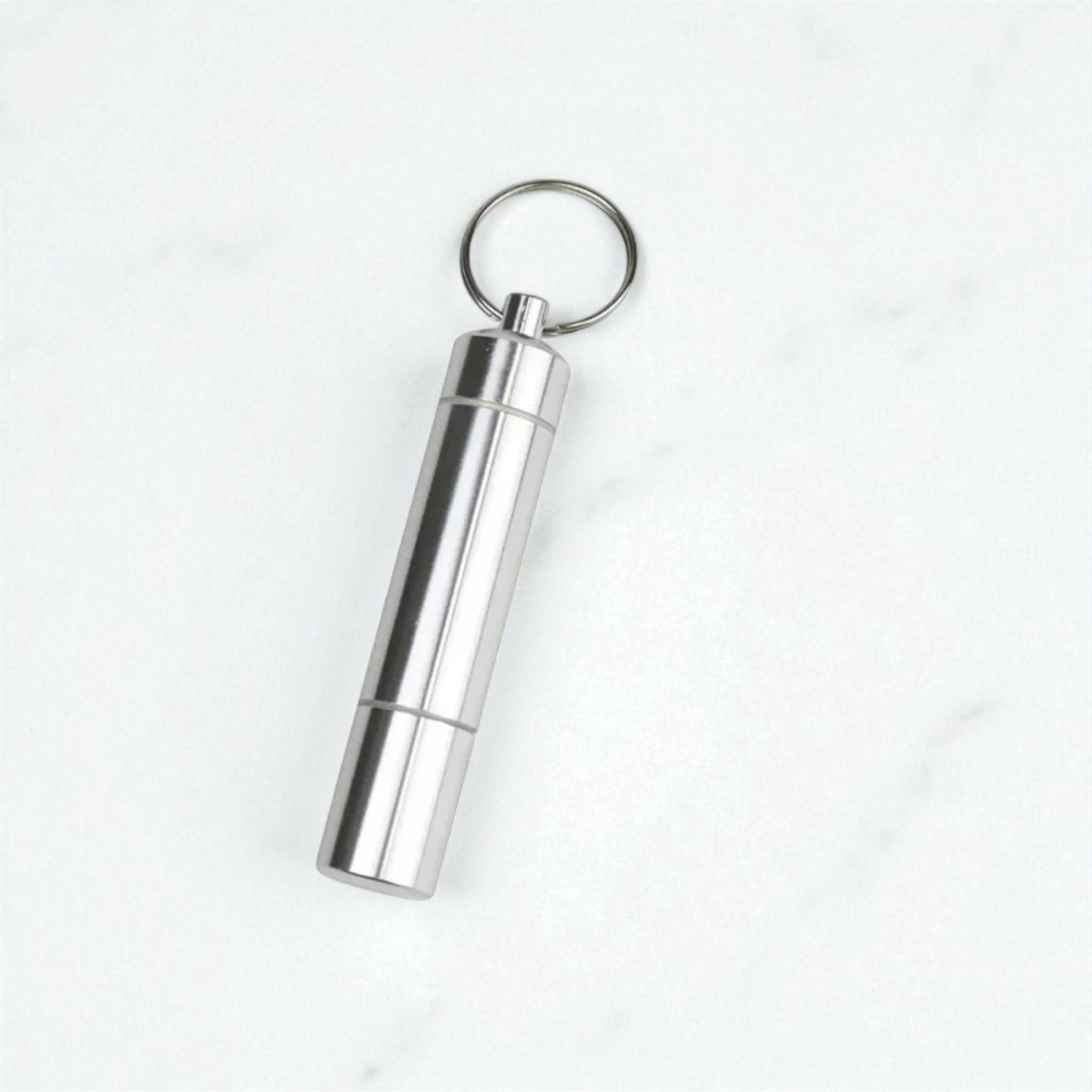 single cigarette holder keychain Waterproof Capsule Cigarette Case with Keychain