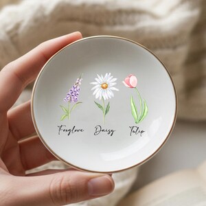 Subtle FDT Fuck Trump Ceramic Jewelry Dish, Floral Anti-Trump Political Dish, Activist Protest Resistance Gift, Anti-Maga Gift