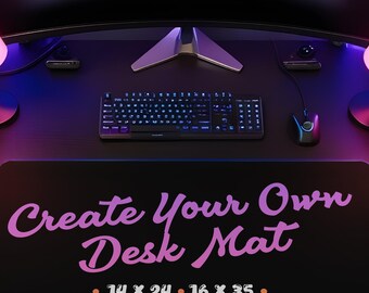 Custom Printed Large Mouse Mat, Custom Gaming Mouse Mat, Personalized Desk Mat For Home, Personalized Mouse Mat, Gaming Gifts For Him or Her