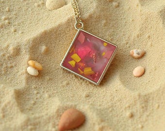 Handmade Ocean Plastic Pendant Necklace: Maine Made | Beach Cleanup Jewelry