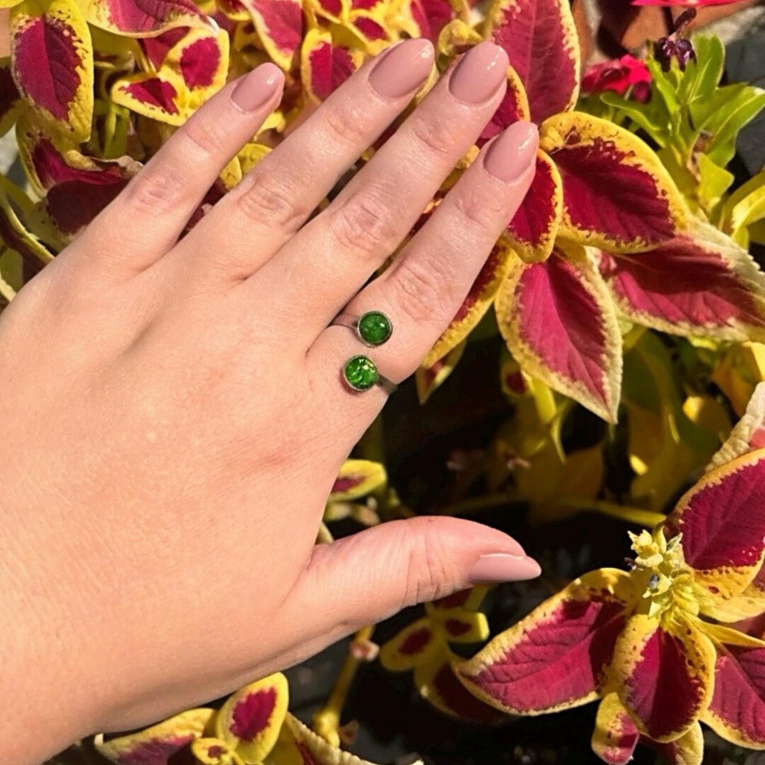 Silver Duo Ring • Handmade Beach Pollution, Ocean Cleanup Jewelry - Etsy