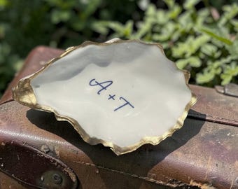 Large Custom Oyster Jewelry Dish Gift | Baby Shower, Bridesmaid, Birthday