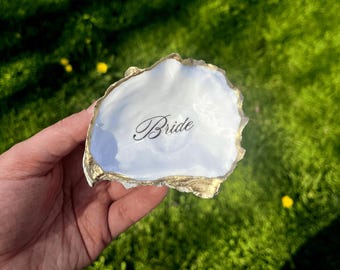 Customizable Oyster Shell Name Place Card: Made Fast, Coastal Wedding Favor