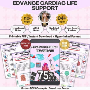 Advanced Cardiovascular Life Support for Critical Care Nurses & ICU Nurses 2025 Edition
