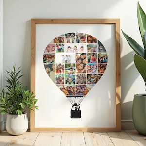 Gepersonaliseerde leraarscadeau kunst aan de muur klaslokaal - Aangepaste ballon fotocollage voor student
