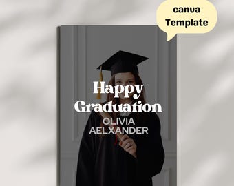 Graduation Card, congratulations keepsake, digital template, celebration gift, class of 2026