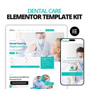 WordPress-sjabloonkit Dental Care Elementor: website voor tandarts en gezondheidszorg