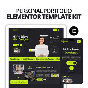 Personal Portfolio Elementor Template Kit | Creative Agency WordPress Website | Responsive Portfolio Design