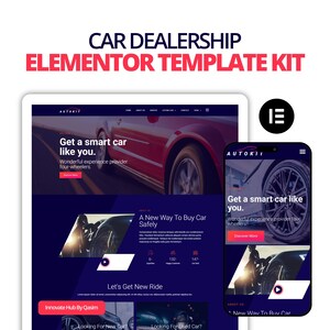 Car Dealership Elementor Template Kit Auto Show WordPress Theme