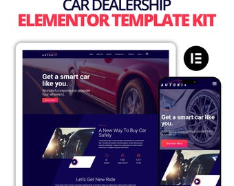 Car Dealership Elementor Template Kit Auto Show WordPress Theme