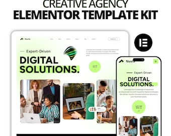 Elementor-mallkit för kreativ byrå | Digital studio och varumärkeswebbplats | WordPress-mall för portfolio-startups och marknadsföringsföretag