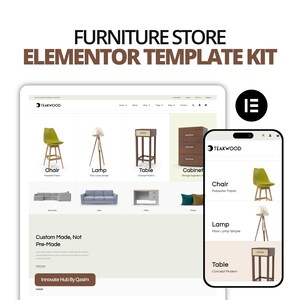 Modern Elementor Template Kit for Furniture Stores & Interior Designers – Build Your Custom Website in Minutes