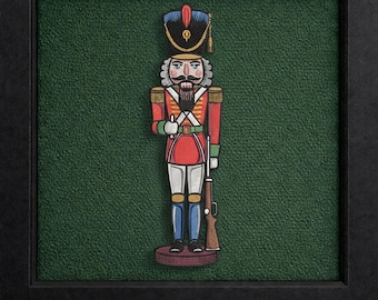 Christmas Nutcracker Embroidery Design: Holiday Machine Embroidery Pattern (PES DST EXP)