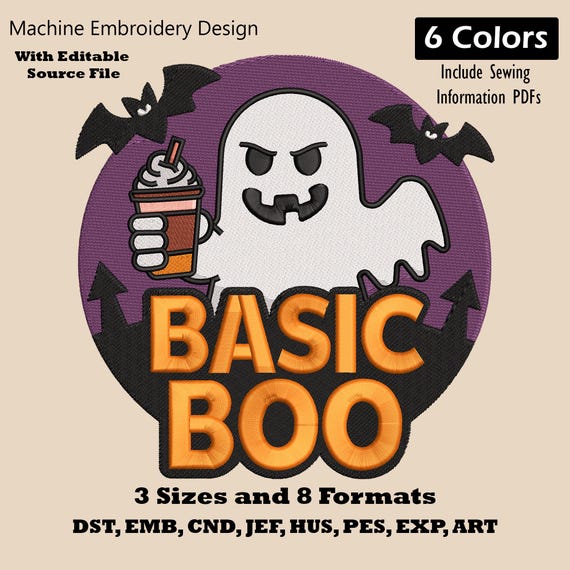 Ghost Machine Embroidery Design: Spooky Halloween Decor (Digital File)