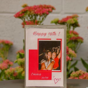 Gepersonaliseerde audiocassette | Gepersonaliseerd retro mixtape cadeau | Gepersonaliseerde vintage muziekmixtape voor verjaardagen