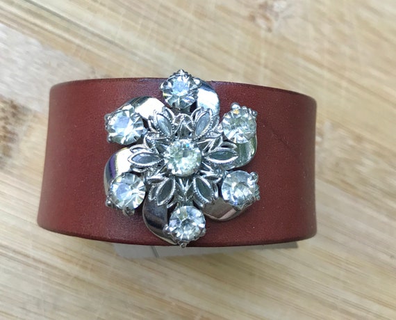 Made In The Deep South Bracelet MADE IN THE DEEP SOUTH - Black Leather Cuff Bracelet - Mini  main image 3