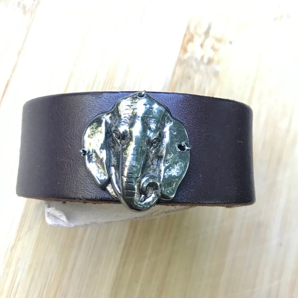 Vintage Leather Cuff Made In The Deep South madeinthedeepsouth N481