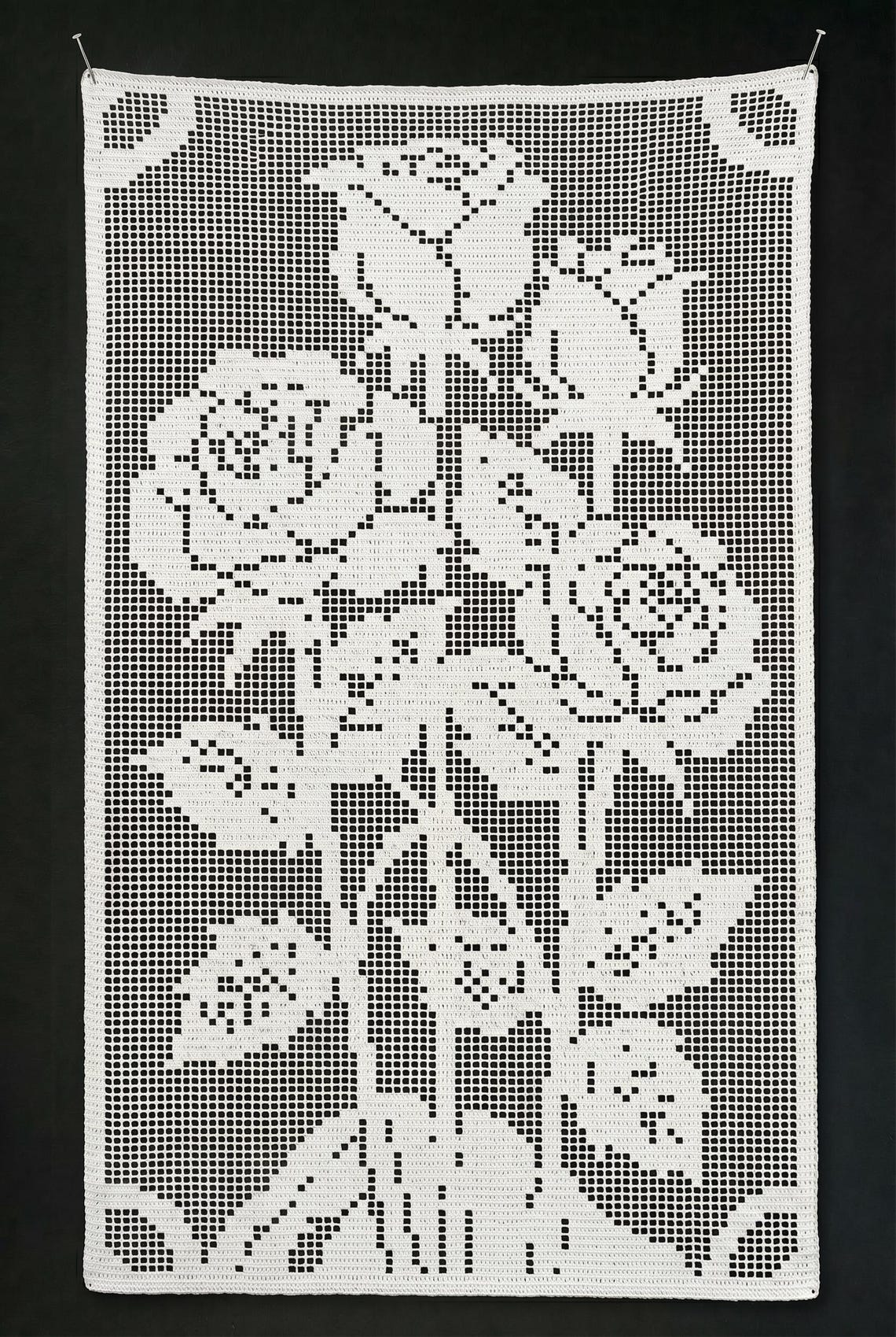 Filet Crochet Roses Pattern PDF | Digital Download - Etsy