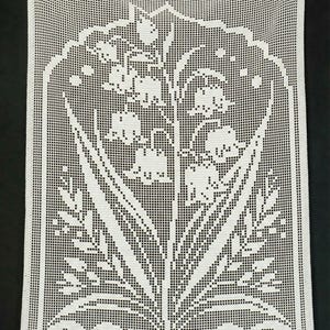 Filet Crochet Lily of the valley Pattern PDF | Digital Download