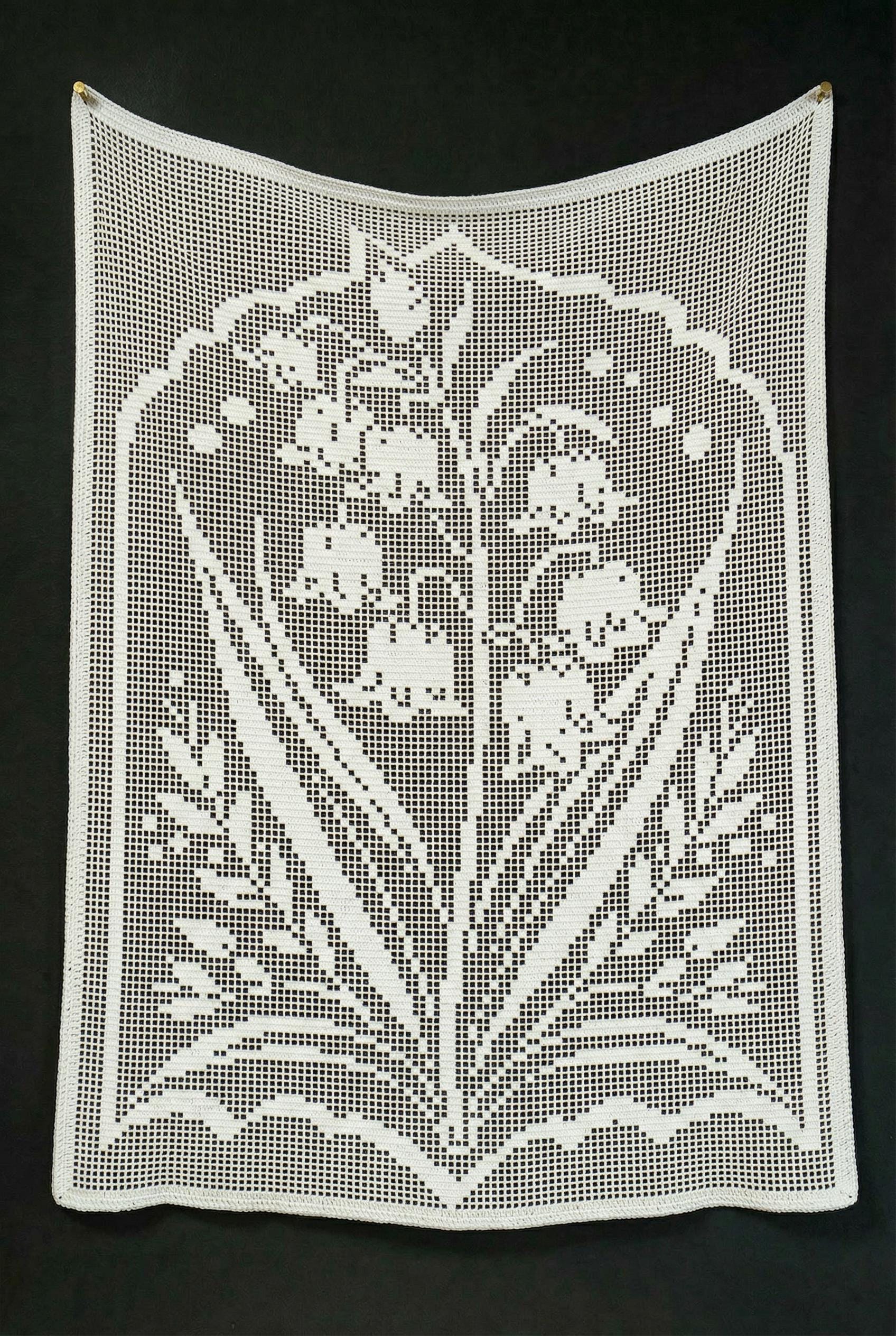 40 Filet Crochet Patterns to Try for Gifts, Decor, and Wearables 31 Filet Crochet Lily of the valley