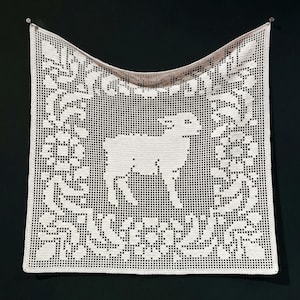Filet Crochet Lamb Pattern PDF | Digital Download